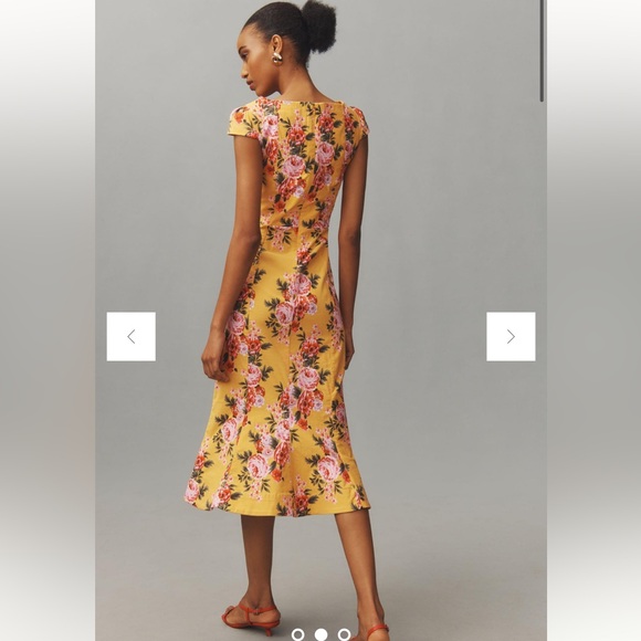 Anthropologie NWT THE CECILY FIT & FLARE SWEETHEART DRESS BY MAEVE size L - Picture 2 of 15